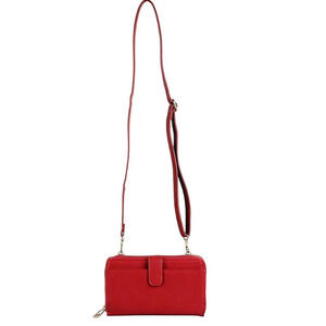 Karla Hanson RFID-Blocking Leah Crossbody Phone Wallet Red